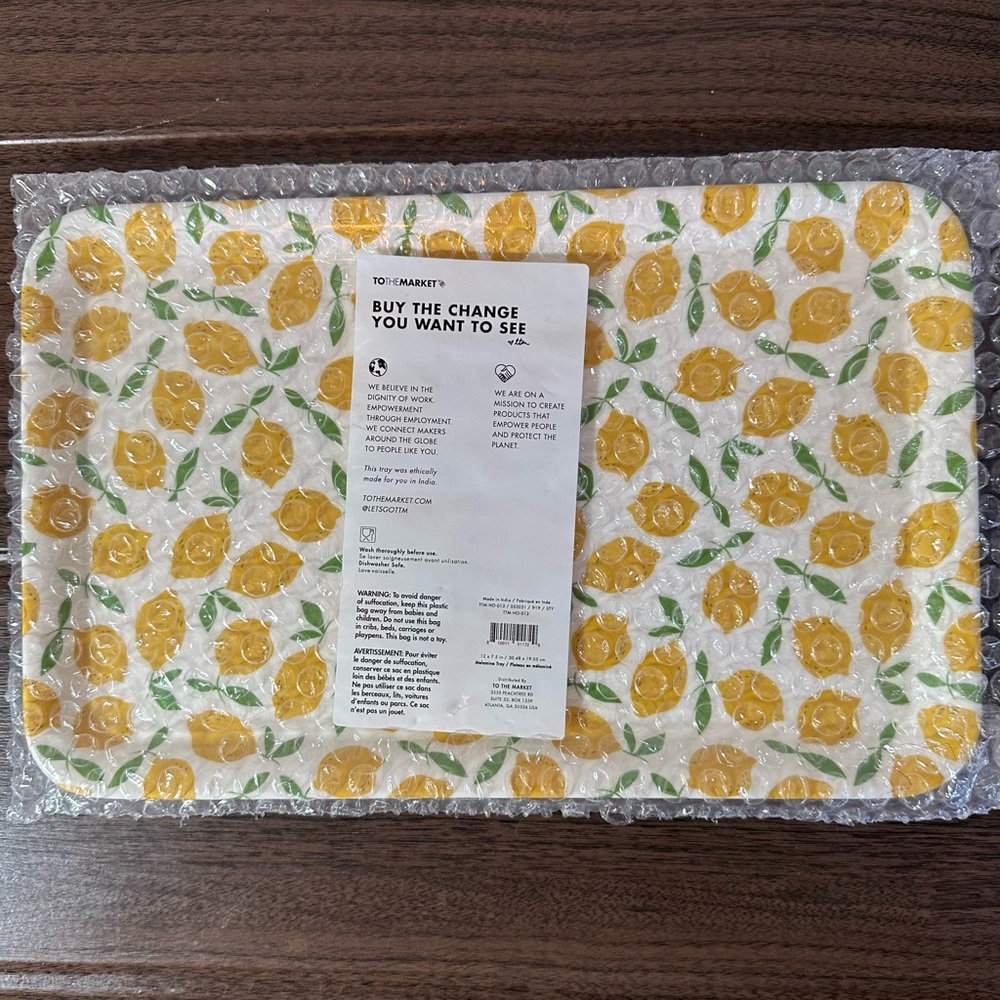 !SOLD! To The Market Lemon Squeeze Serving Tray - Picture 2 of 4